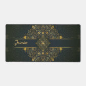 Gepersonaliseerde  Groen Goud Mandala Bureaumat (Voorkant)