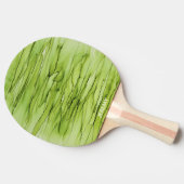 Gepersonaliseerde groene Abstracte Alcohol Ink Art Tafeltennisbatje (Zijkant)