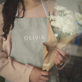 Gepersonaliseerde Groene As Kleur Custom | elegant Schort