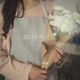 Gepersonaliseerde Groene As Kleur Custom | elegant Schort