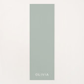 Gepersonaliseerde Groene As Kleur Custom | elegant Yogamat (Voorkant)