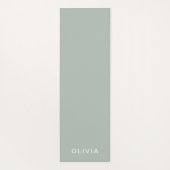 Gepersonaliseerde Groene As Kleur Custom | elegant Yogamat (Achterkant)