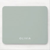 Gepersonaliseerde Groene As Kleur Custom Muismat (Voorkant)