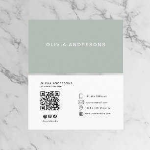 Gepersonaliseerde Groene As Kleur Custom Visitekaartje