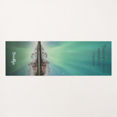 Gepersonaliseerde Groene Aurora Inspirerende Quote Yogamat (Achterkant (horizontaal))
