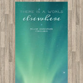 Gepersonaliseerde Groene Aurora Inspirerende Quote Yogamat