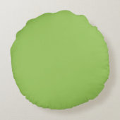 Gepersonaliseerde Groene Chevron Pink Owl Rond Kussen (Achterkant)