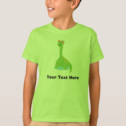 Gepersonaliseerde Groene Dinosaur T Shirt (Voorkant)