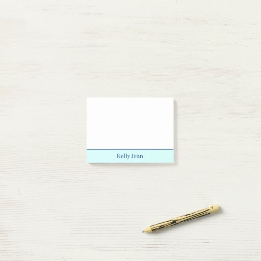 GEPERSONALISEERDE groene en witte noten Post-it® Notes (Op bureau)