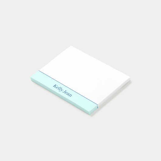 GEPERSONALISEERDE groene en witte noten Post-it® Notes (Schuin)