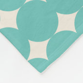Gepersonaliseerde  Groene Geometrische Stippen Fot Fleece Deken (Hoek)