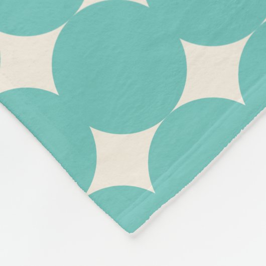 Gepersonaliseerde  Groene Geometrische Stippen Fot Fleece Deken (Hoek)
