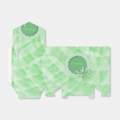 Gepersonaliseerde Groene Geschikt Lijst Vierbox Bedankdoosjes (Uitgevouwen)