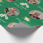 Gepersonaliseerde Groene Gift Wrap Papers - Kerst  Cadeaupapier (Hoek)