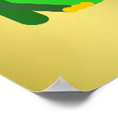Gepersonaliseerde groene meneer Frog Poster (Hoek)