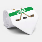 Gepersonaliseerde Groene Naam van de Speler van de Stropdas (Opgerold)