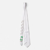 Gepersonaliseerde Groene Naam van de Speler van de Stropdas (Achterkant)