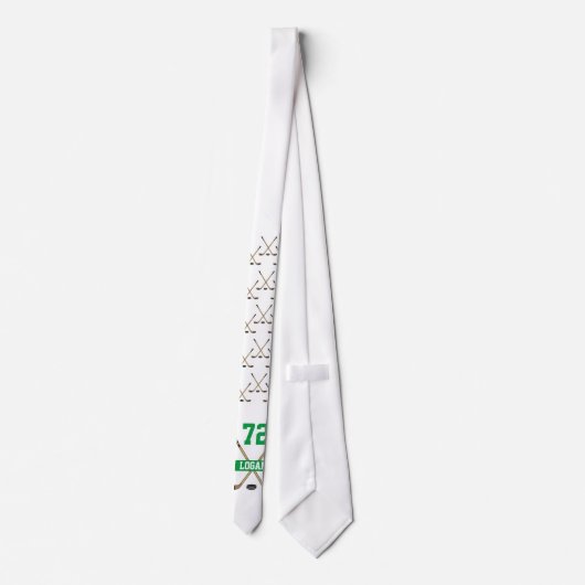 Gepersonaliseerde Groene Naam van de Speler van de Stropdas (Achterkant)