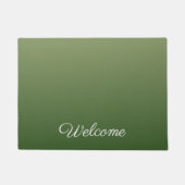 Gepersonaliseerde groene ombre deurmat (Voorkant)