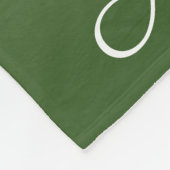 Gepersonaliseerde groene ombre fleece deken (Hoek)