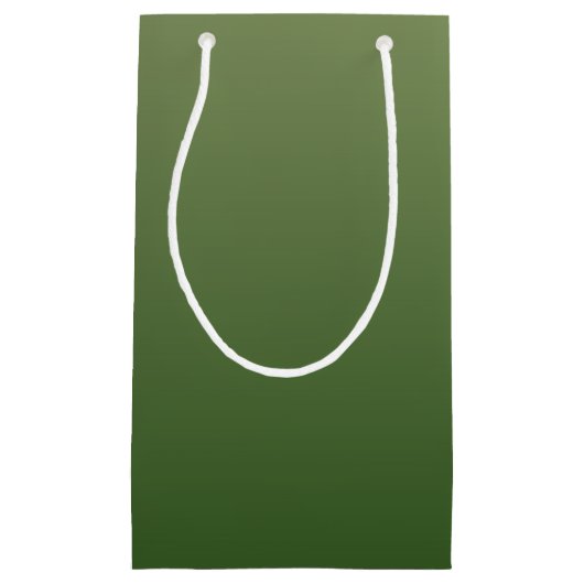 Gepersonaliseerde groene ombre klein cadeauzakje (Voorkant)