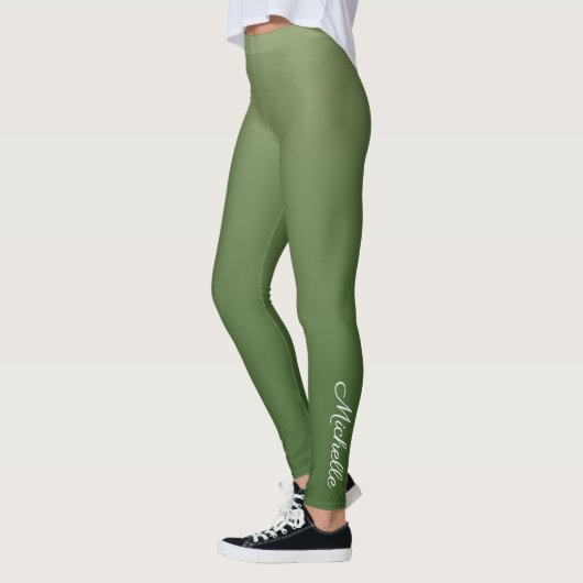 Gepersonaliseerde groene ombre leggings (Links)