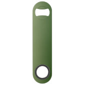 Gepersonaliseerde groene ombre speed flessenopener (Achterkant)