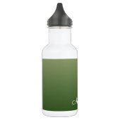 Gepersonaliseerde groene ombre waterfles  (Links)