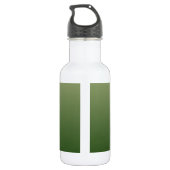 Gepersonaliseerde groene ombre waterfles  (Achterkant)