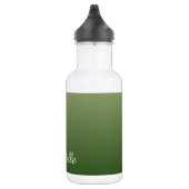 Gepersonaliseerde groene ombre waterfles  (Rechts)