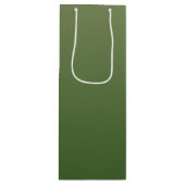 Gepersonaliseerde groene ombre wijn cadeautas (Voorkant)
