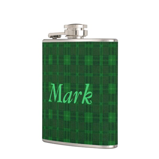 Gepersonaliseerde Groene Playkolf Heupfles (Links)