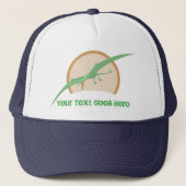 Gepersonaliseerde groene pterodactyl vliegende din trucker pet (Voorkant)