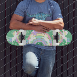 Gepersonaliseerde Groene Regenboogeenheid Persoonlijk Skateboard