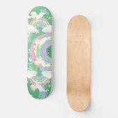 Gepersonaliseerde Groene Regenboogeenheid Persoonlijk Skateboard (Voorkant)