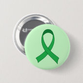 Gepersonaliseerde Groene Ribbon Awareness Gift Ronde Button 5,7 Cm (Voorkant /achterkant)