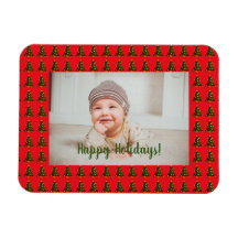 Gepersonaliseerde groene-rode kerstboom