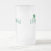 Gepersonaliseerde groene Shamrock Bridesmaid Beer  Matglas Bierpul (Center)