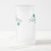 Gepersonaliseerde groene Shamrock MOH Beer Stein Matglas Bierpul (Center)