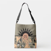 Gepersonaliseerde Groene SPRingtime & de Canvas ta Crossbody Tas (Achterkant)