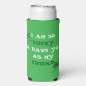 Gepersonaliseerde groene St. Patrick's Day Cooler (Seltzer Voorkant)