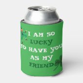 Gepersonaliseerde groene St. Patrick's Day Cooler (Blikje Voorkant)