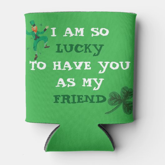 Gepersonaliseerde groene St. Patrick's Day Cooler (Voorkant)
