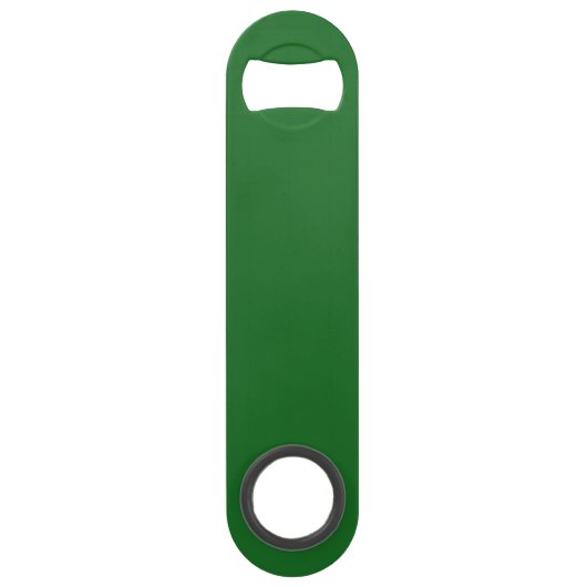 Gepersonaliseerde groene St. Pats shamrock flesope Speed Flessenopener (Achterkant)