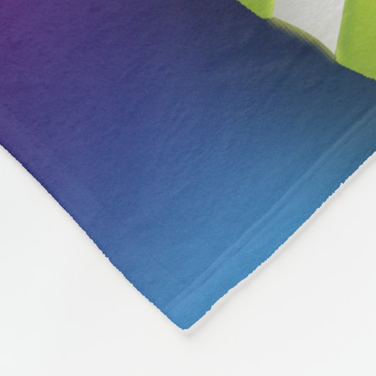 Gepersonaliseerde Groene Tennis Ball Fleece Deken (Hoek)