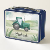 Gepersonaliseerde Groene Tractor Boerderij Waterve (Achterkant)