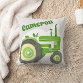 Gepersonaliseerde Groene Tractor Kussen - Boerderi (Deken)