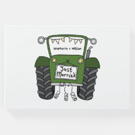 Gepersonaliseerde Groene Tractor Land Boerderij Br Gastenboek