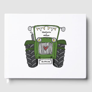 Gepersonaliseerde Groene Tractor Land Boerderij Br Gastenboek