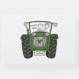 Gepersonaliseerde Groene Tractor Land Boerderij Br Gastenboek